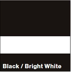 Black/Bright White MATTE 1/16IN - Rowmark Mattes
